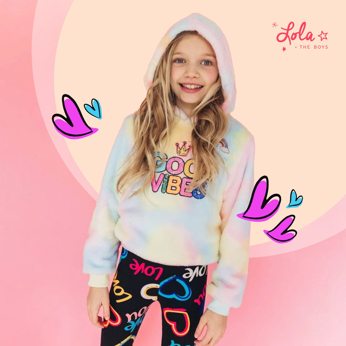 Kids dressed in cute oversized hoodies with stylish outfits, showing how to style oversized hoodies for kids without looking sloppy.