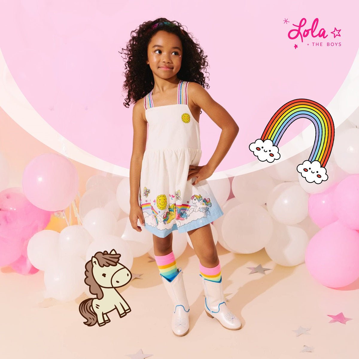 Lola and the Boys My Little Pony clothes styled with boots and denim jacket