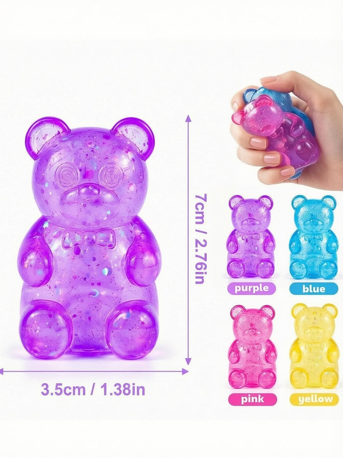 Sparkle Gummy Bear Squishy Toy