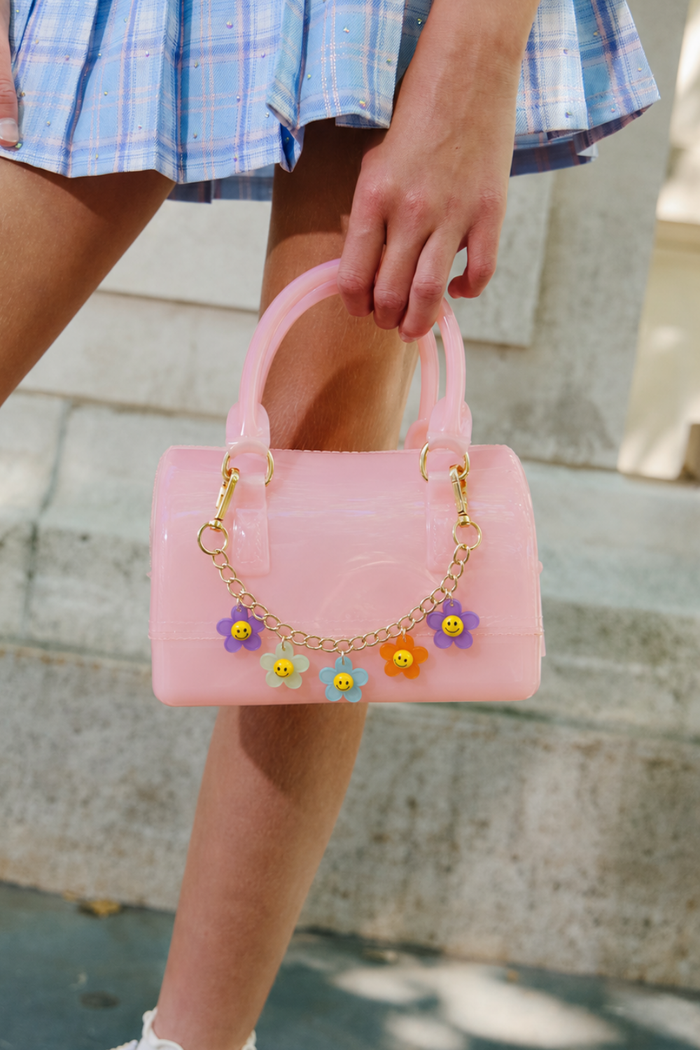 Smiley Flowers Jelly Purse