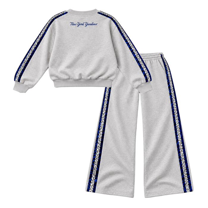 Yankees Sequin Stripe Set