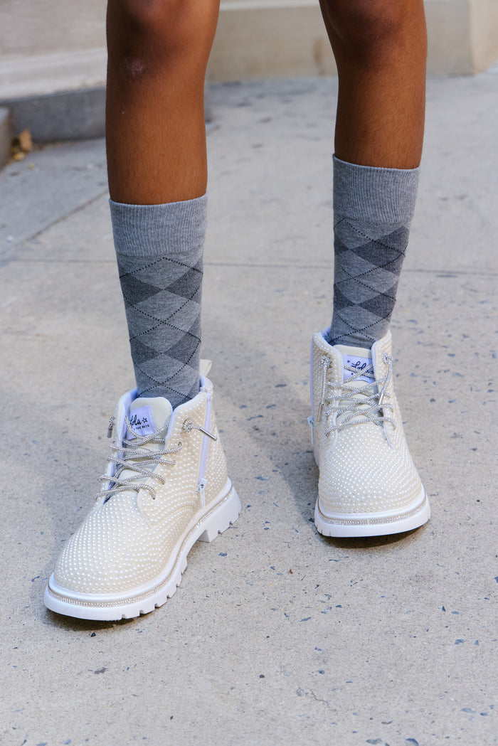 Pearl Dream Combat Boots
