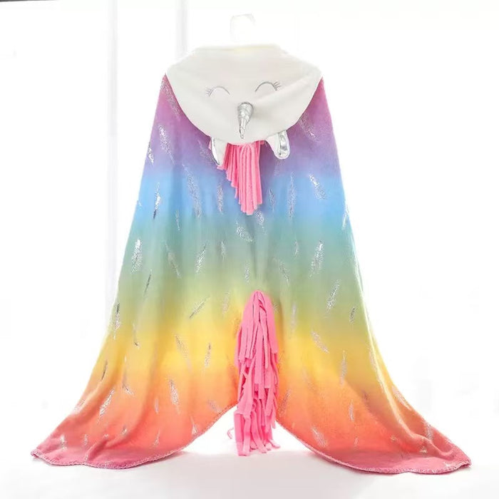 Rainbow Unicorn Cape Blanket