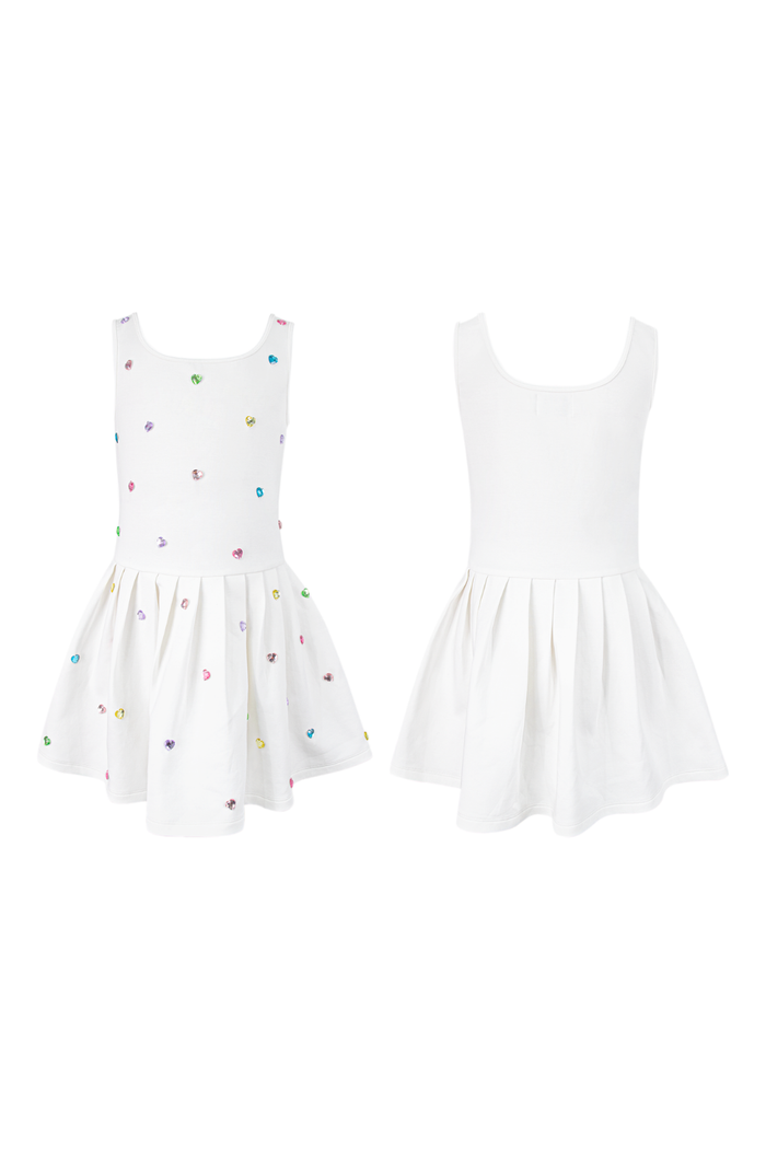 Rainbow Heart Tennis Dress