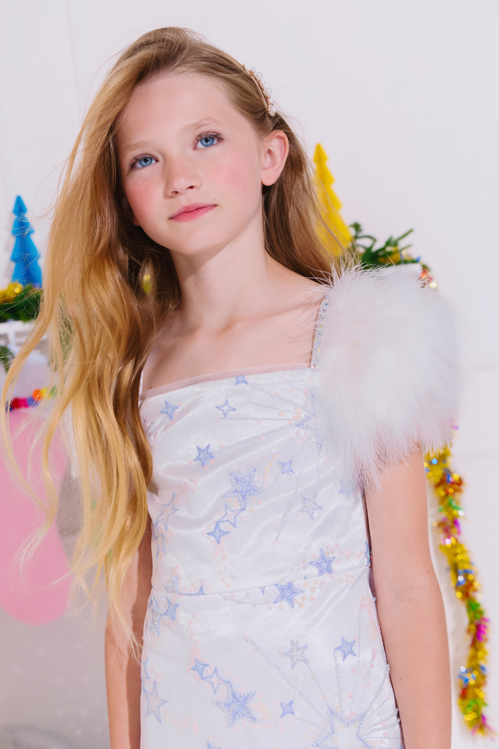 Shooting Star Beaded Feather Dress