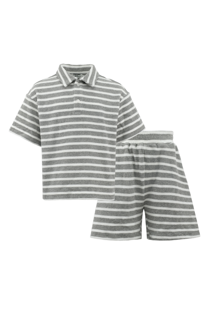 Striped Terry Cloth Set