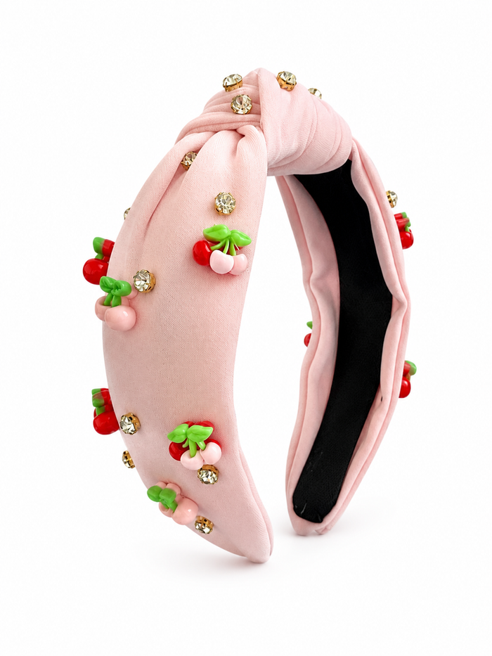 Cherry Charm Knotted Headband