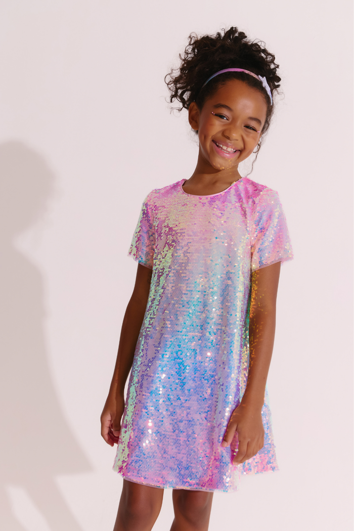 Sequin Ombre Shimmer Dress