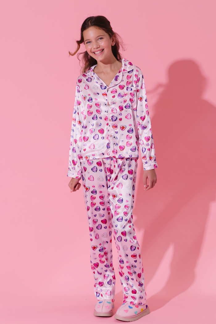 Diamond Hearts Silky Set