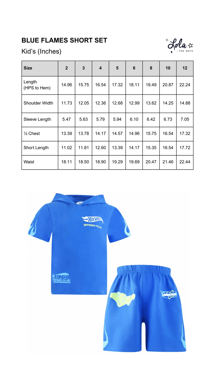 Size Chart Mobile