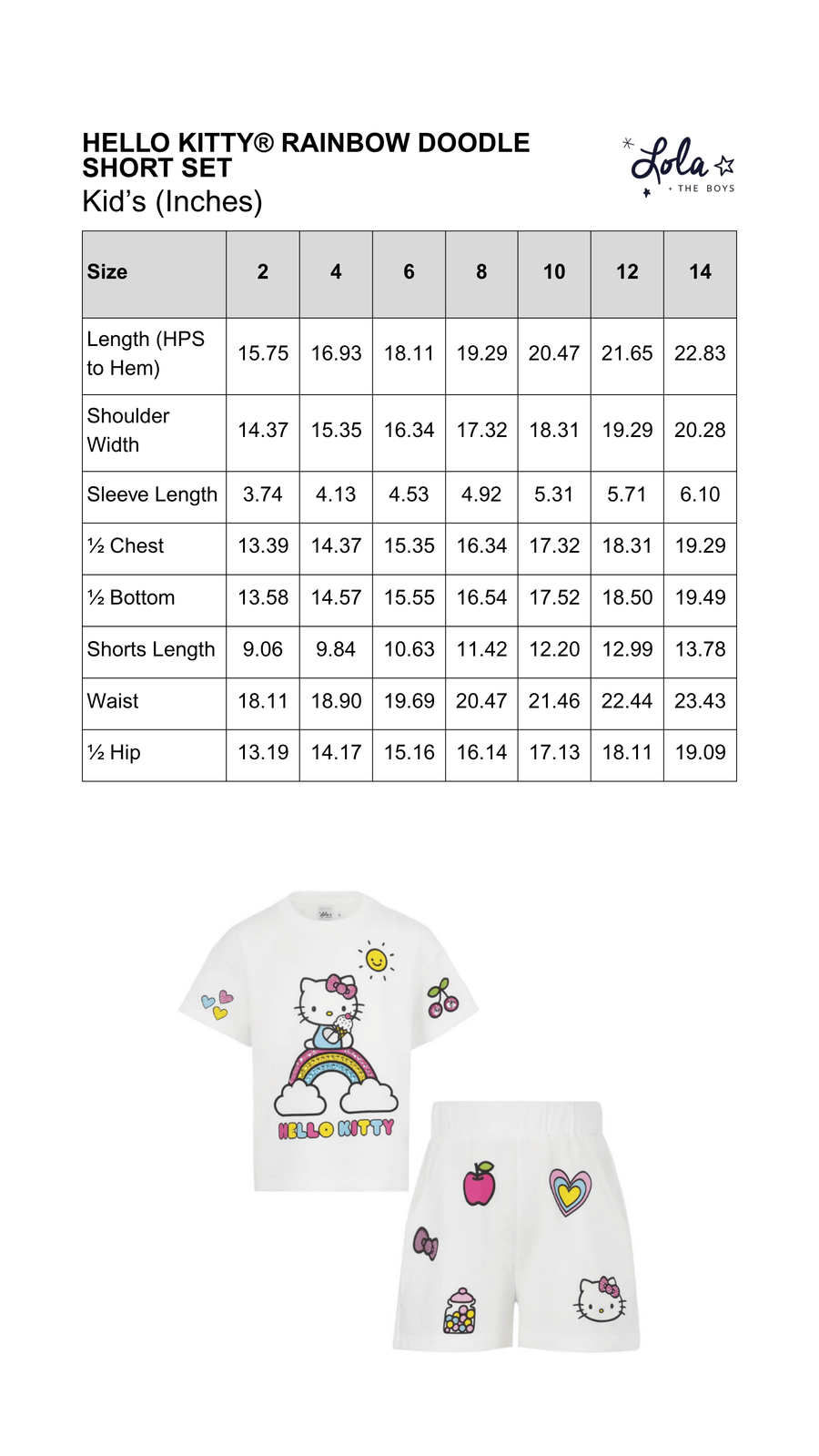 Size Chart Mobile