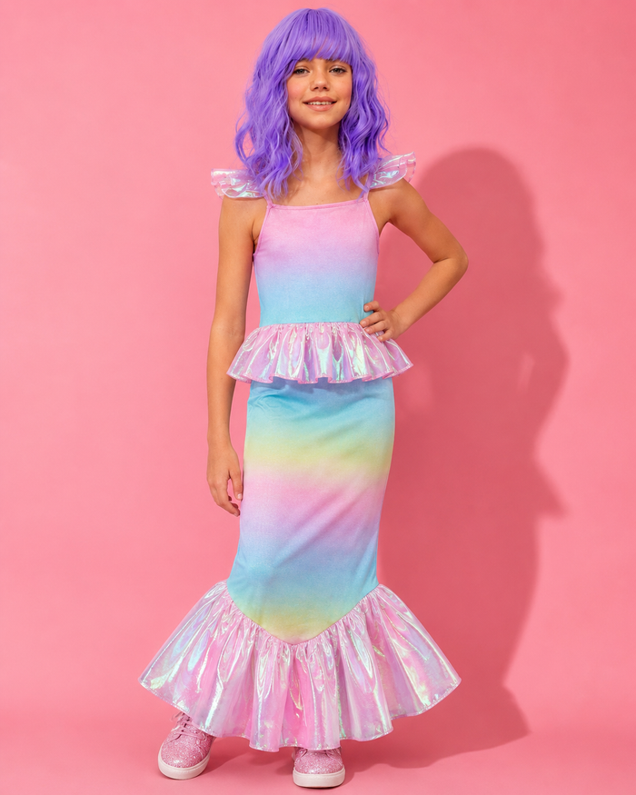Rainbow Ombre Mermaid Costume