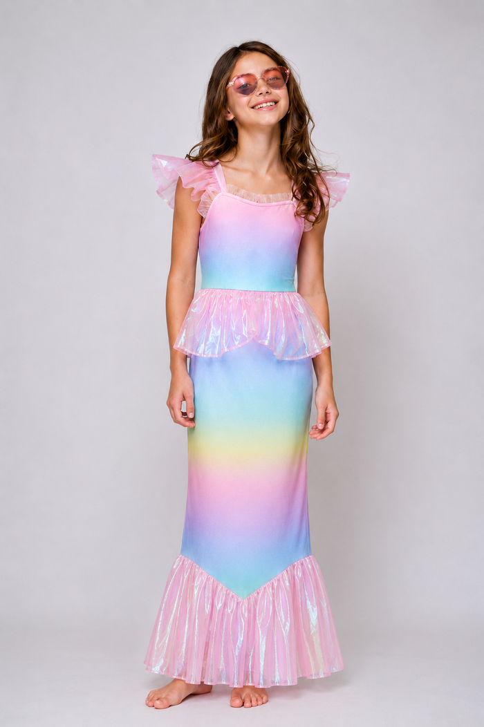 Rainbow Ombre Mermaid Costume