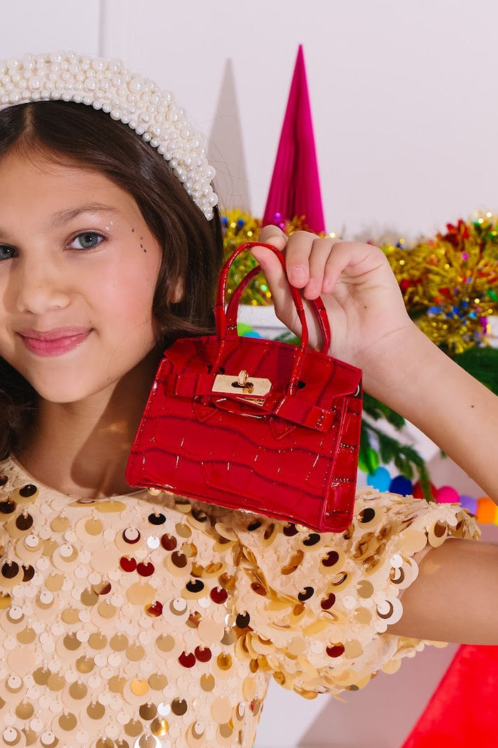 Red Croc Mini Purse