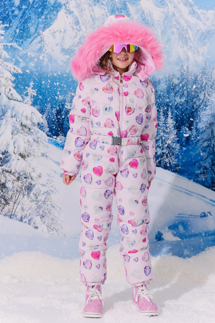 Diamond Hearts Snowsuit
