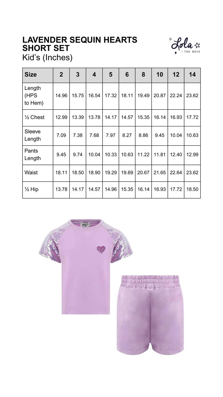 Size Chart Mobile