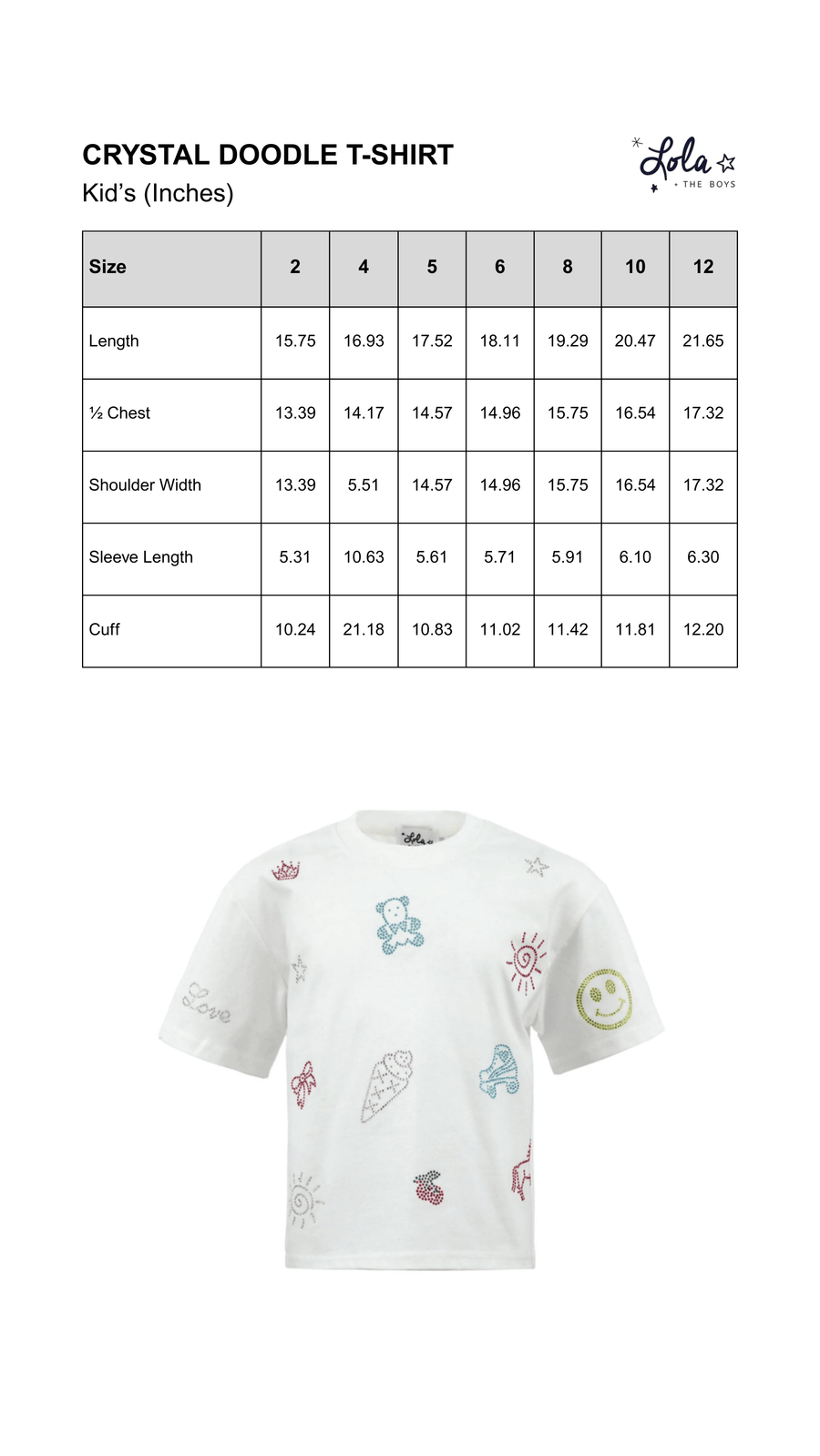 Size Chart Mobile