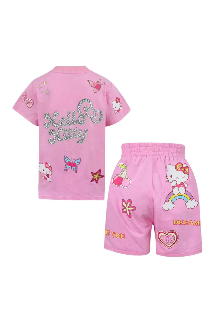 Hello Kitty® Pink Sparkle Vibes Short Set