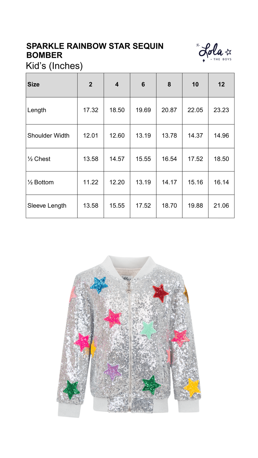 Size Chart Mobile