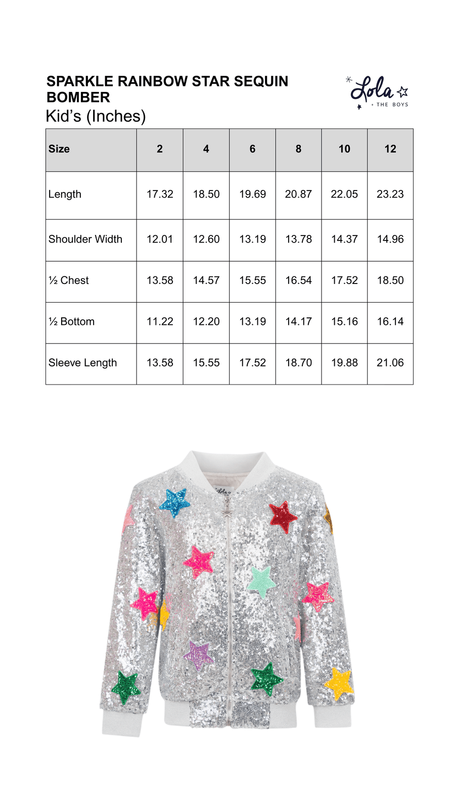 Size Chart Mobile