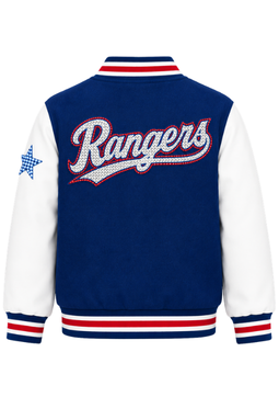 Texas Rangers Sparkle Varsity Jacket