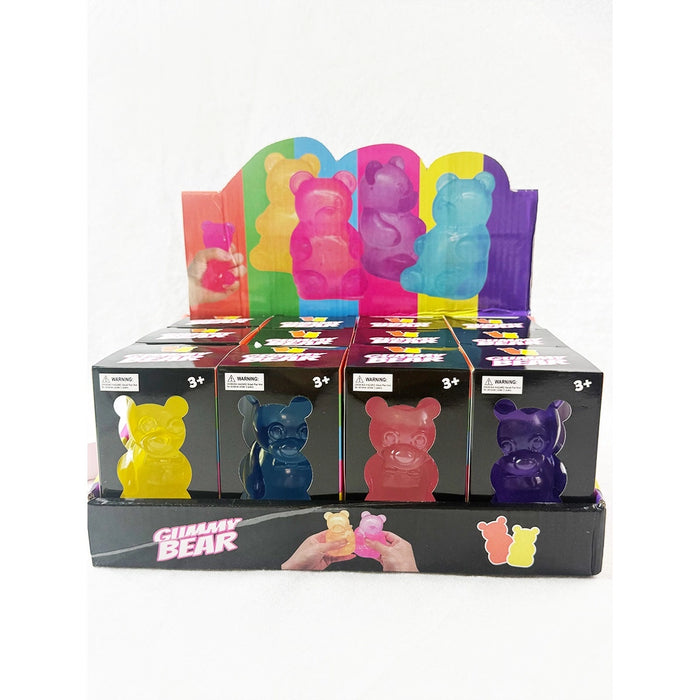 Large Solid Transparent Gummy Bear Squishy Toy
