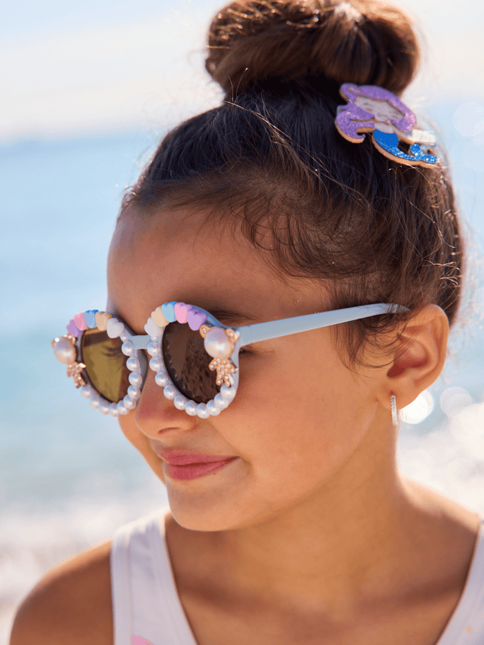 Lola + The Boys Accessories Beaded Bear Charm Sunglasses
