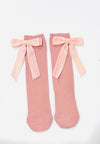 Lola + The Boys Accessories Pink Bow Socks
