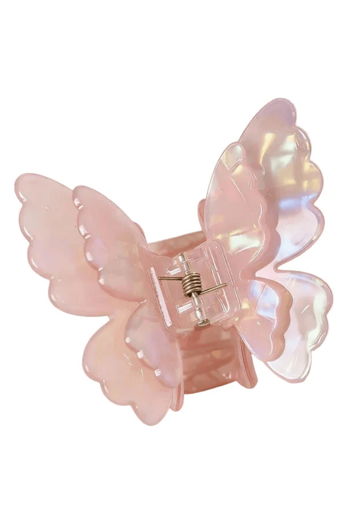 Lotus Accessories Butterfly Pearl Claw Clip