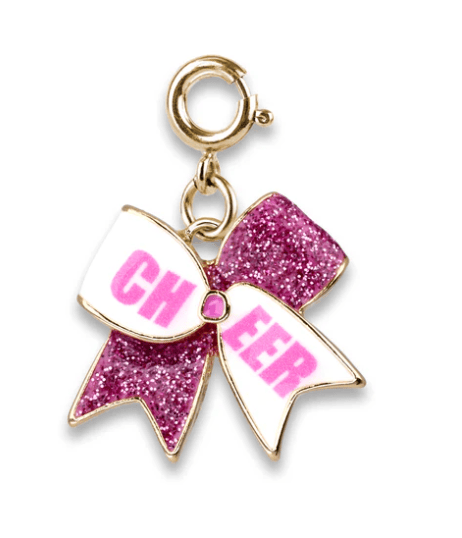 Charm It! Accessories Gold Glitter Cheer Bow Charm Charm It! Fun Charms