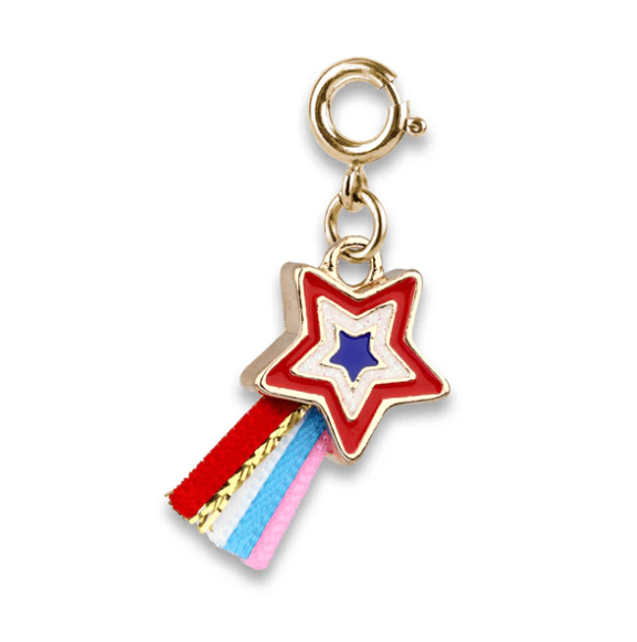 Charm It! Accessories Gold Patriotic Shooting Star Charm Charm It! Fun Charms