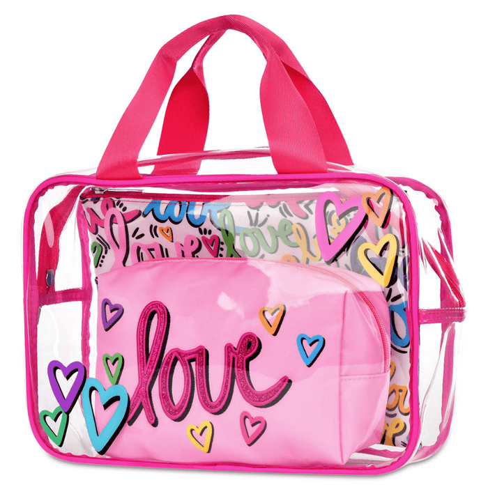 iScream Accessories Corey Paige Love Letters Cosmetic Bag Trio