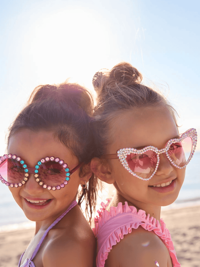 Lola-spring-25 Accessories Crystal Encrusted Heart Sunnies