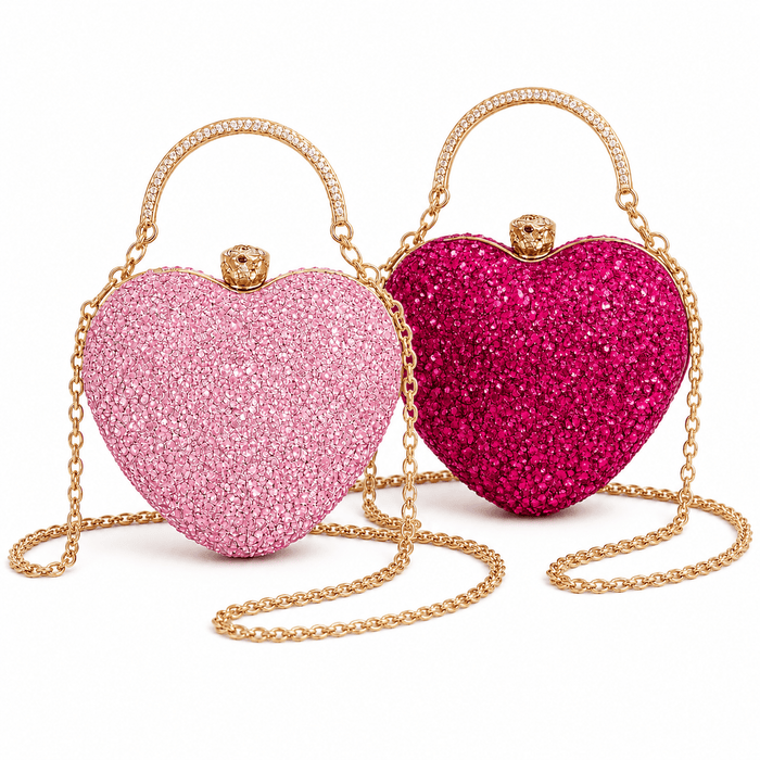 Lola and The Boys Accessories Crystal Heart Purse