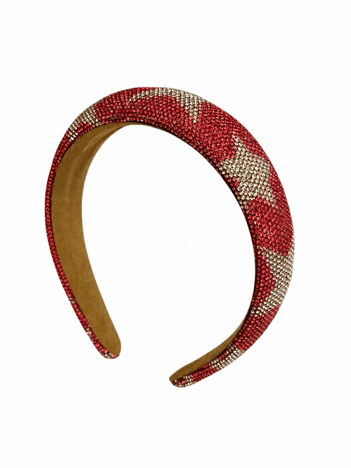 exclude-new-arriv Accessories Red Crystal Stars Headband