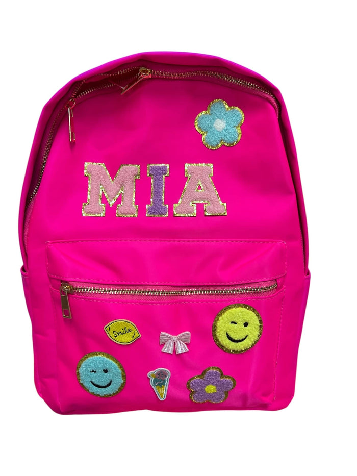 exclude-patch Accessories Hot Pink Customizable Patch Backpack