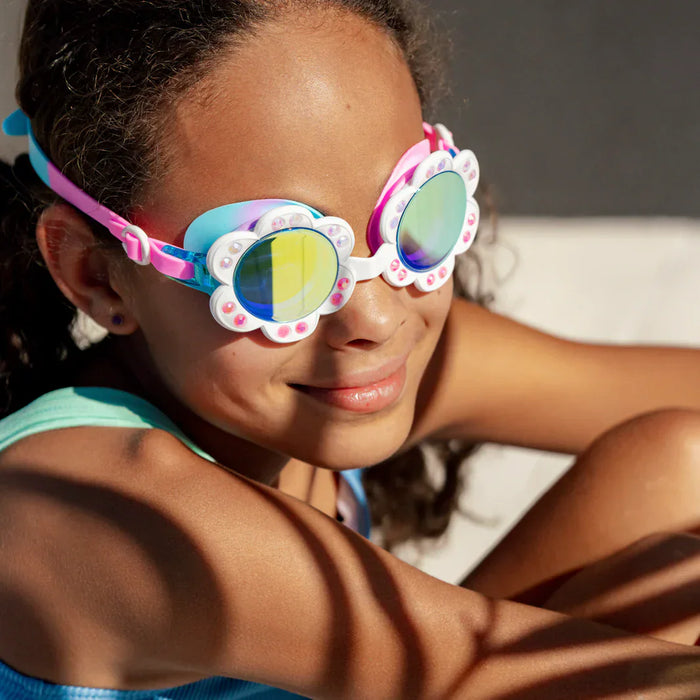 Bling2o Accessories Blanch Blossom Dandi Flower Swim Goggles