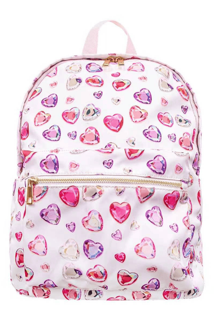 Lola + The Boys Accessories Diamond Hearts Backpack