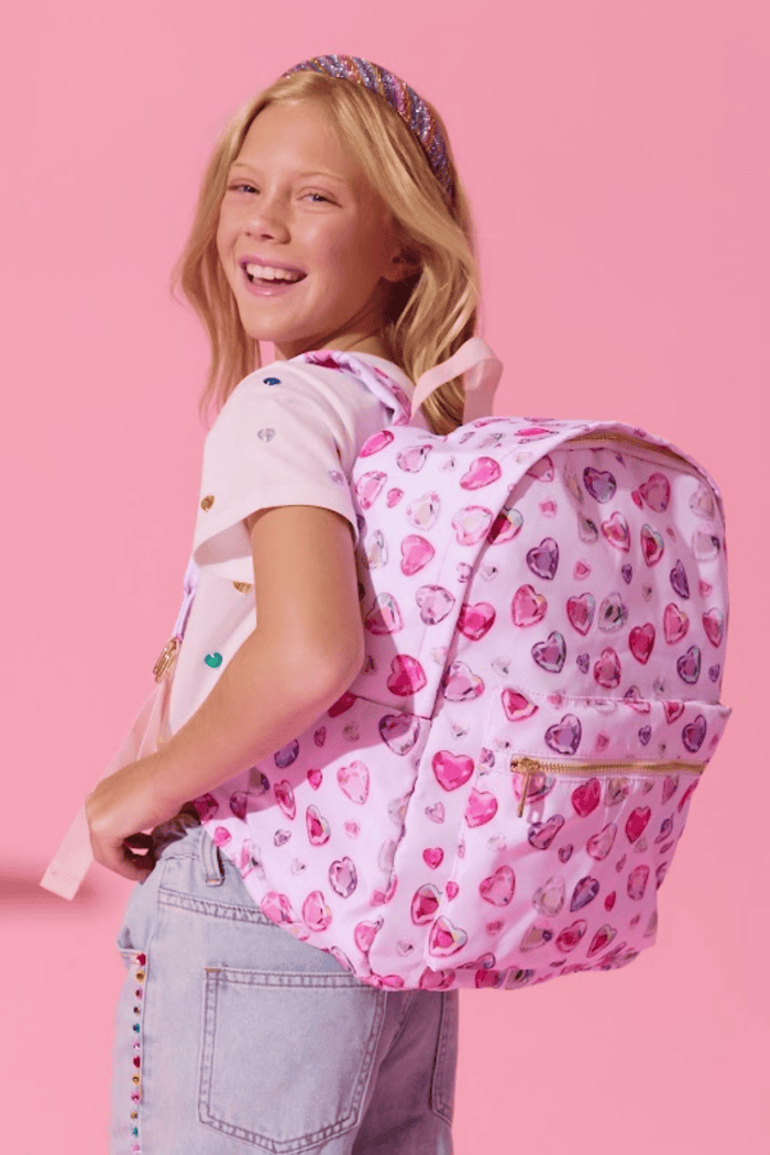 Lola + The Boys Accessories Diamond Hearts Backpack