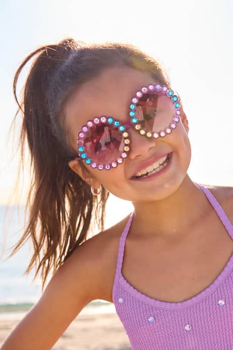 Lola + The Boys Accessories Purple Disco Sunglasses