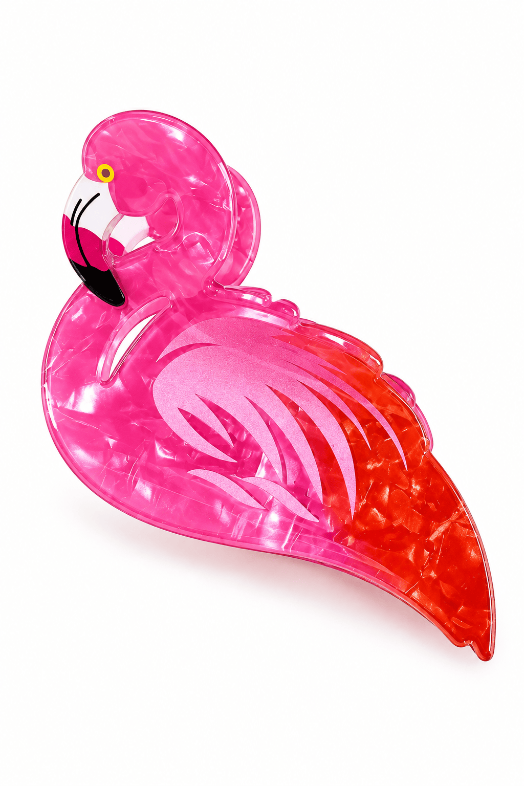 Flamingo Hair Claw Clip