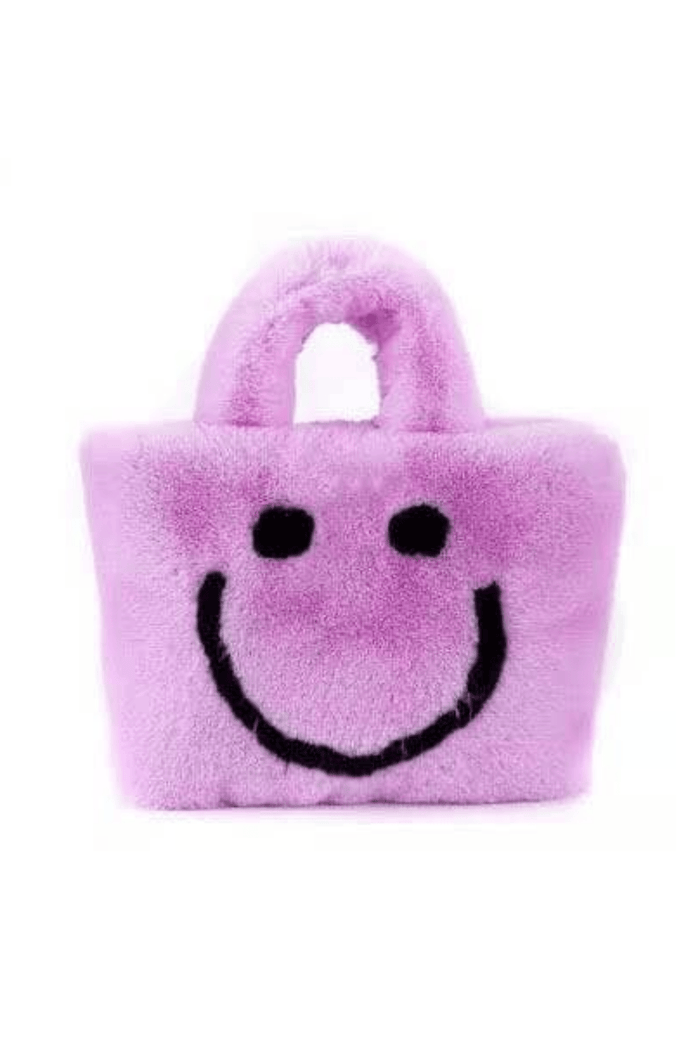 Lola + The Boys Accessories Fuzzy Smiley Purse