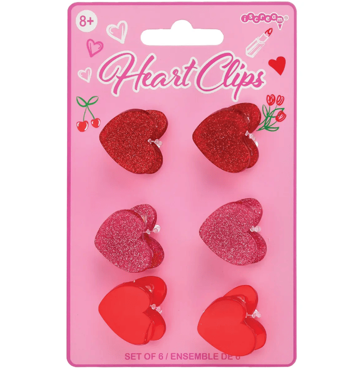 iscream Accessories Heart Hair Clips