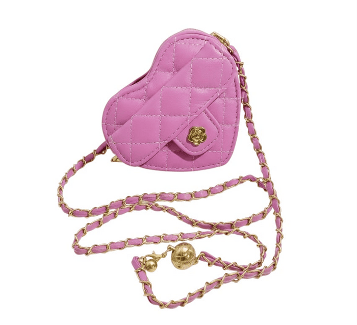 Lola + The Boys Accessories Purple Heart Purse