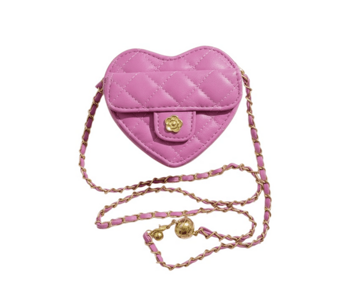 Lola + The Boys Accessories Purple Heart Purse