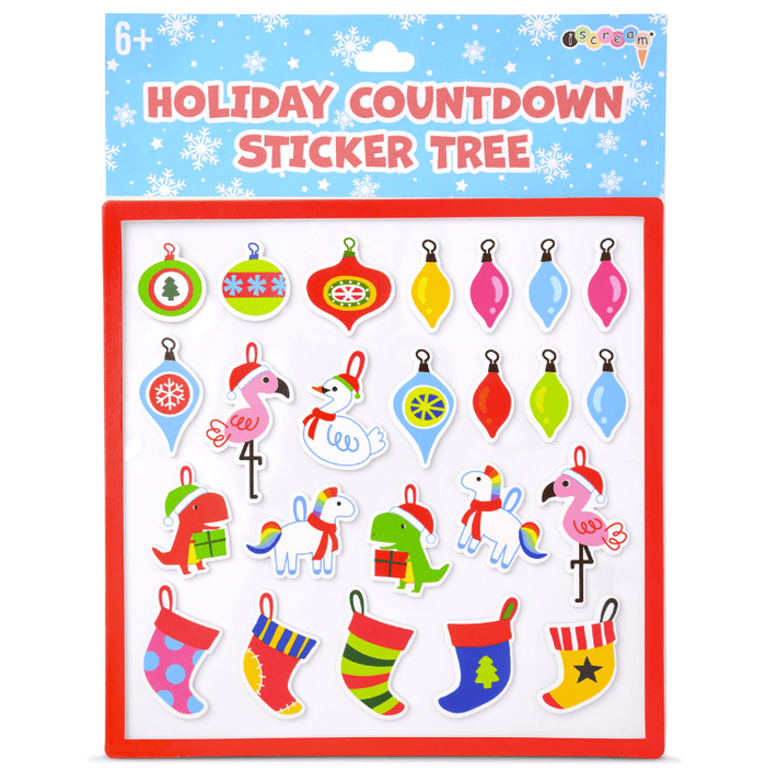 iScream Accessories Holiday Countdown Sticker Tree