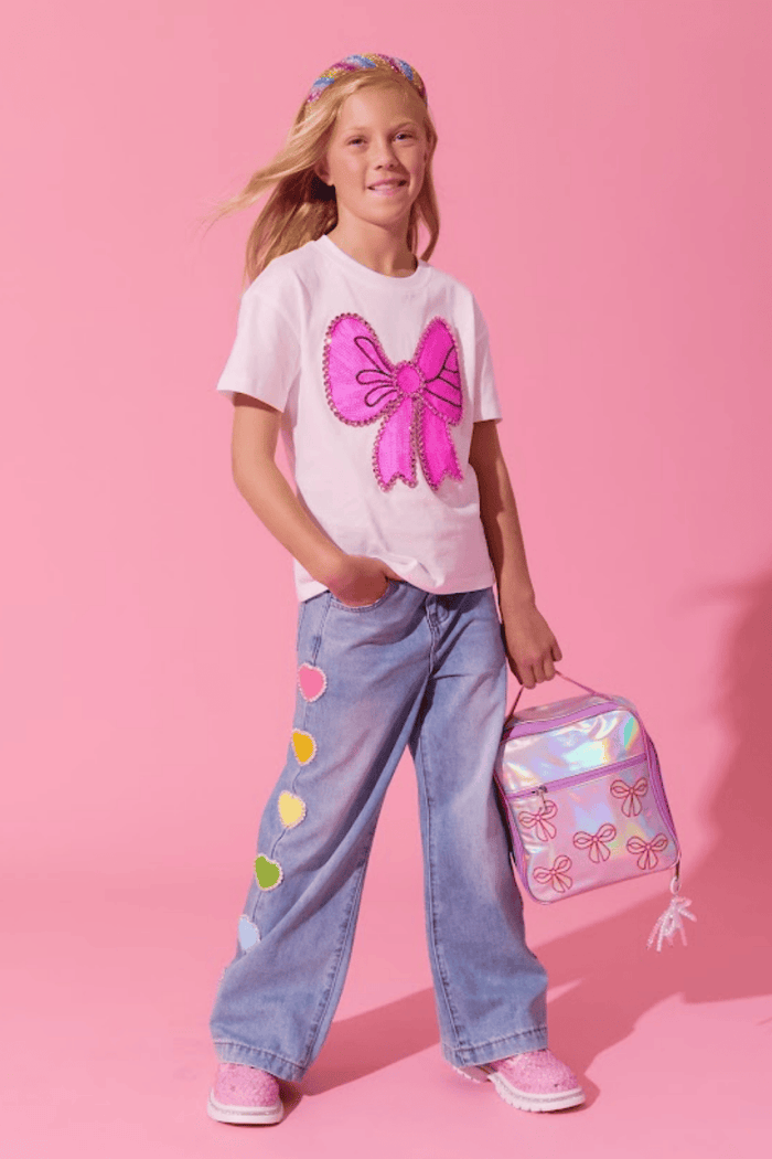 Lola + The Boys Accessories Hologram Bow Lunchbox