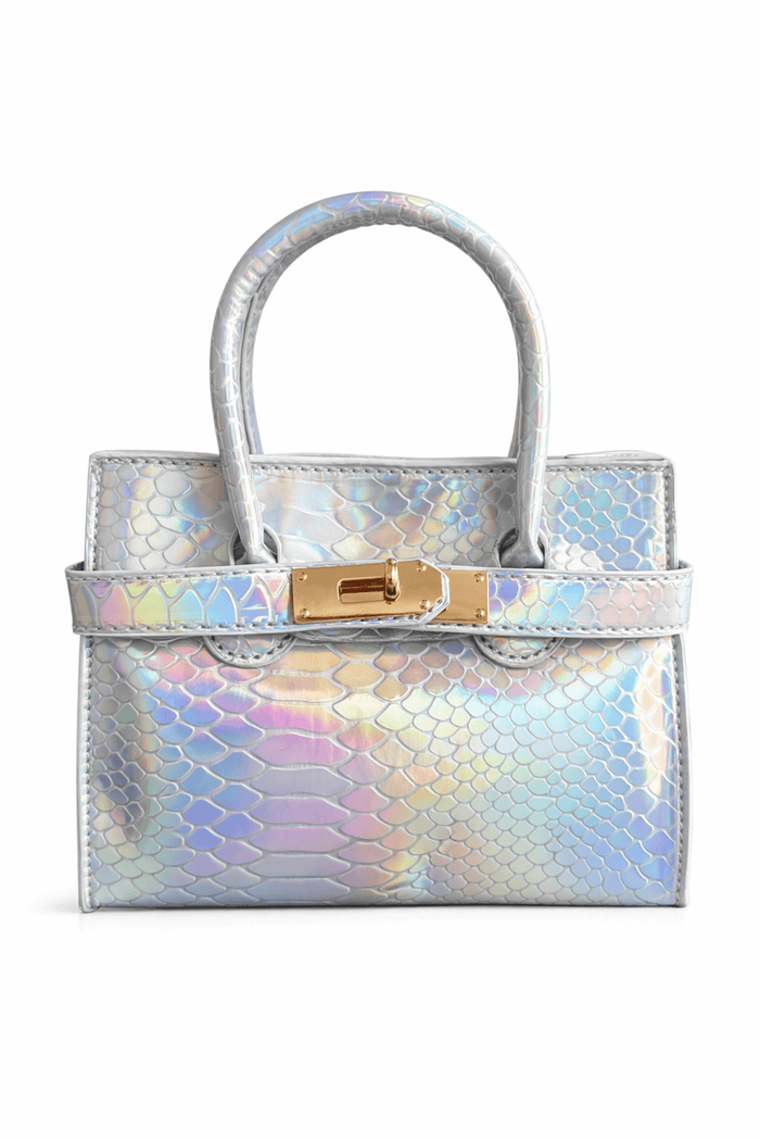 Lola + The Boys Accessories Silver Hologram Mini Purse