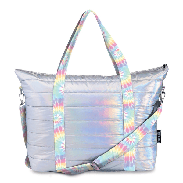Iridescent Puffer Tote