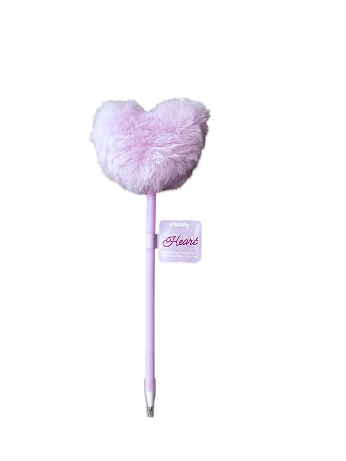iScream Accessories Pink Furry Heart Pen